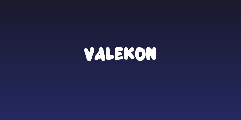Valekon Social Header