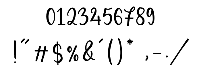 Valemon Font OTHER CHARS