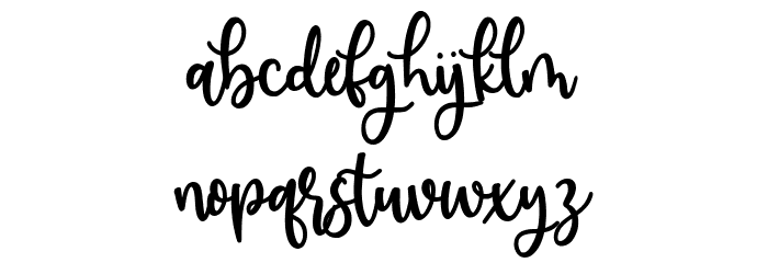 Valemon Font LOWERCASE