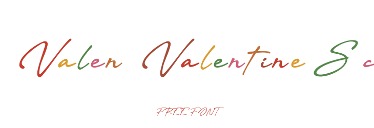 Valen Valentine Script Font Preview