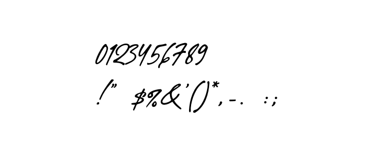 Valen Valentine Script Other Characters