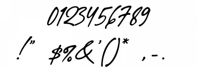 Valen Valentine Script Font OTHER CHARS