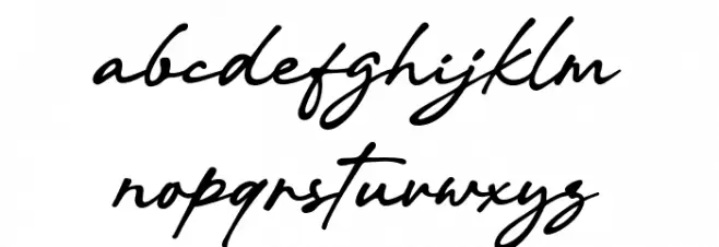 Valen Valentine Script Font LOWERCASE