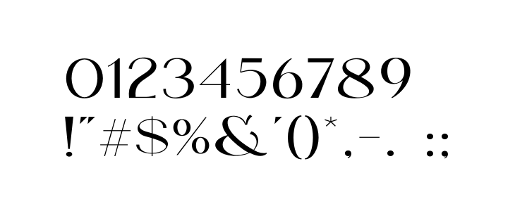 Valen Valentine Serif Other Characters