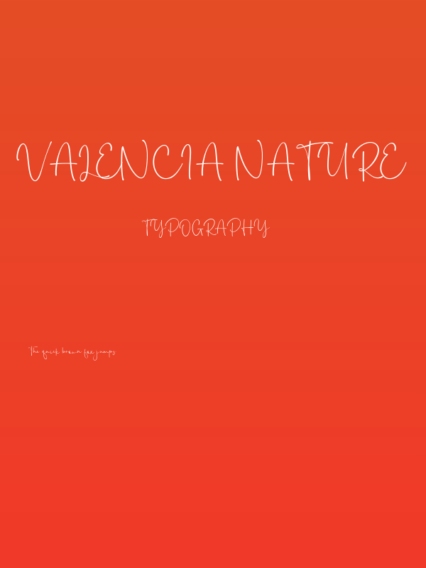 Valencia Nature Poster