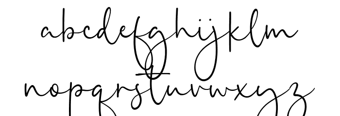 Valencia Nature Font LOWERCASE
