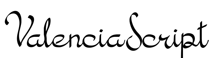 Valencia Script  font caratteri gratis