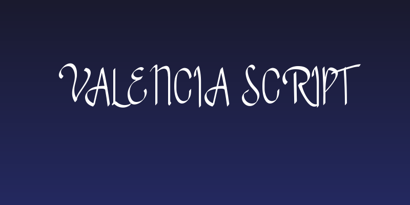 Valencia Script Social Header