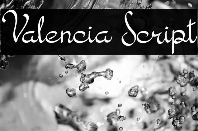 Valencia Script Font examples