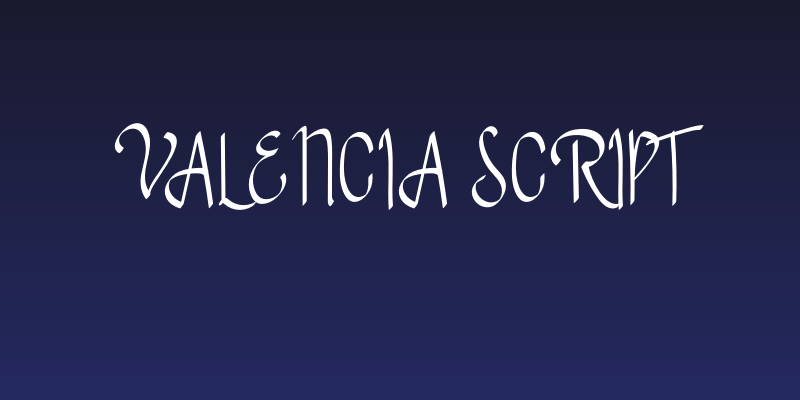 Valencia Script Social Header