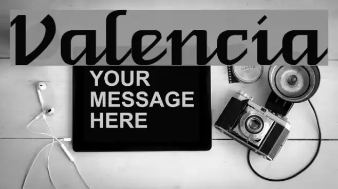 Valencia Font examples