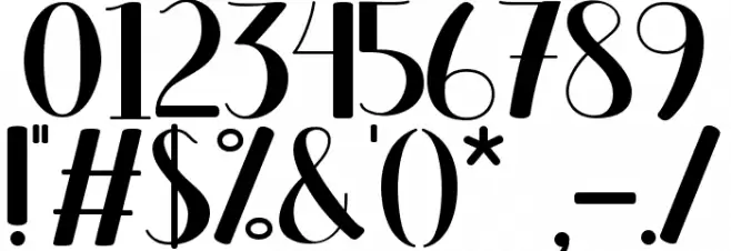 Valeniya - Personal use Font OTHER CHARS