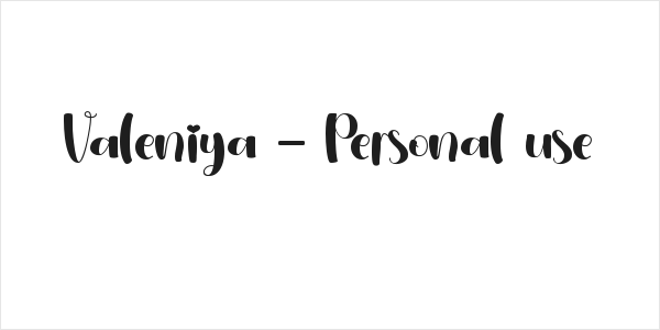 Valeniya - Personal use Logo