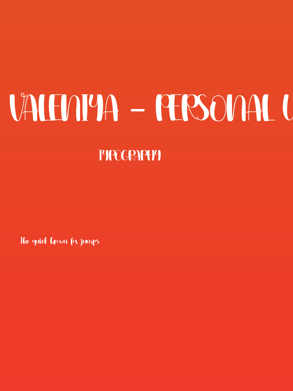 Valeniya - Personal use Poster