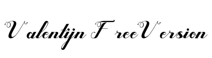 Valentijn FreeVersion  Frei Schriftart Herunterladen