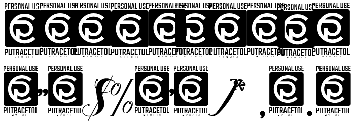 Valentijn FreeVersion Font OTHER CHARS