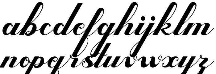 Valentijn FreeVersion Font LOWERCASE