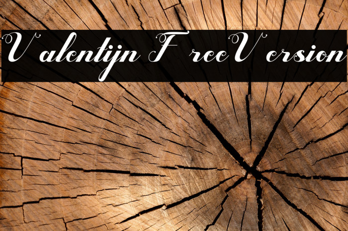 Valentijn FreeVersion Font examples