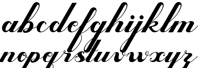 Valentijn FreeVersion Font LOWERCASE