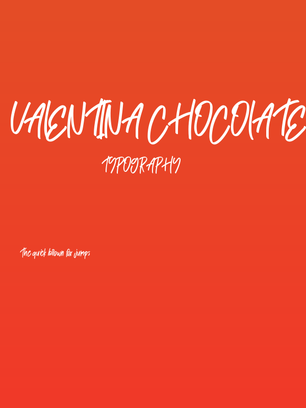 Valentina Chocolate Poster