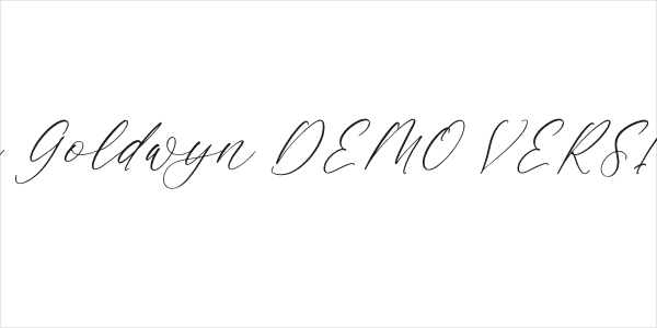 Valentina Goldwyn DEMO VERSION Italic Logo