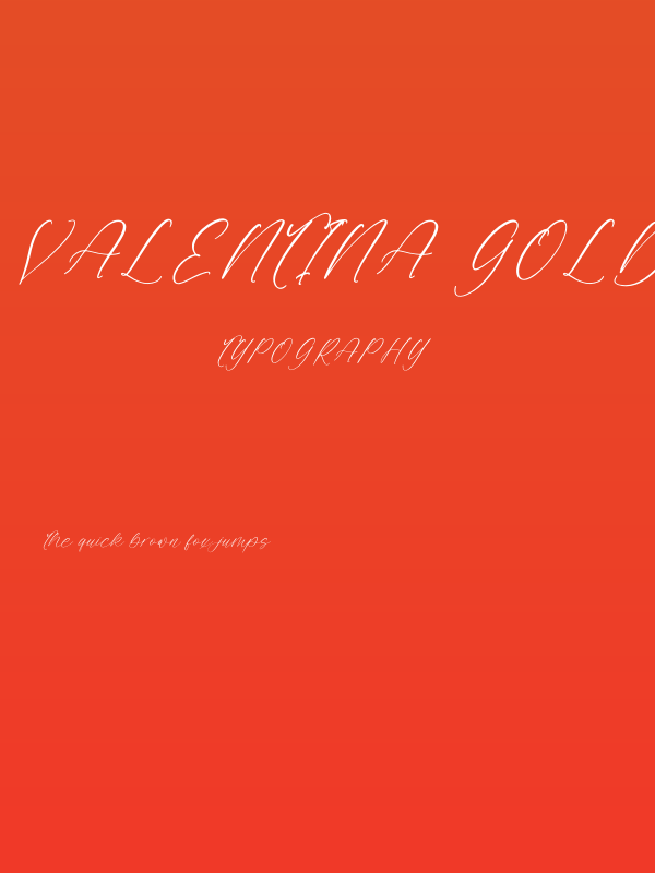 Valentina Goldwyn DEMO VERSION Italic Poster