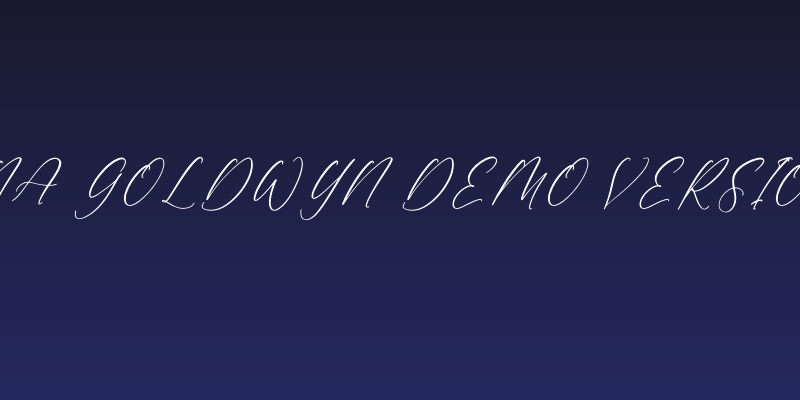 Valentina Goldwyn DEMO VERSION Italic Social Header