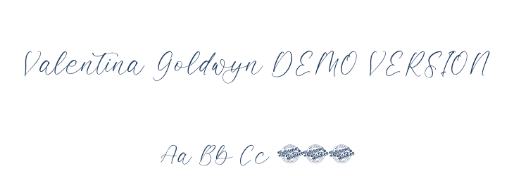 Valentina Goldwyn DEMO VERSION Font Preview