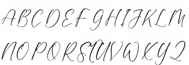 Valentina Goldwyn DEMO VERSION フォント 大文字