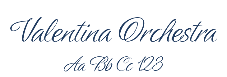 Valentina Orchestra Font Preview
