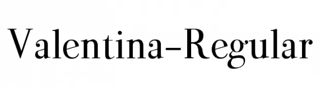 Valentina-Regular  Frei Schriftart Herunterladen