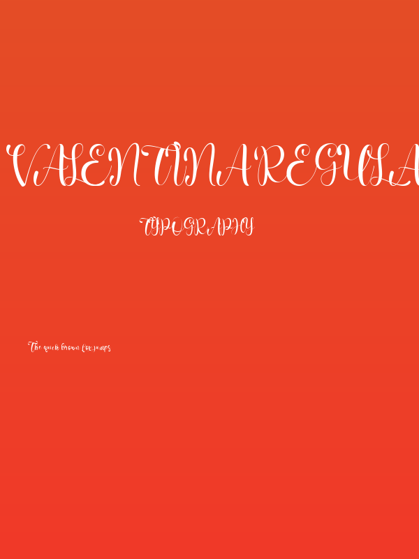 Valentina Regular Poster