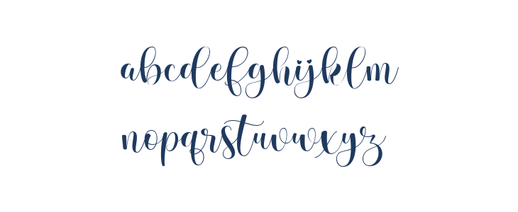 Valentina Regular Lowercase