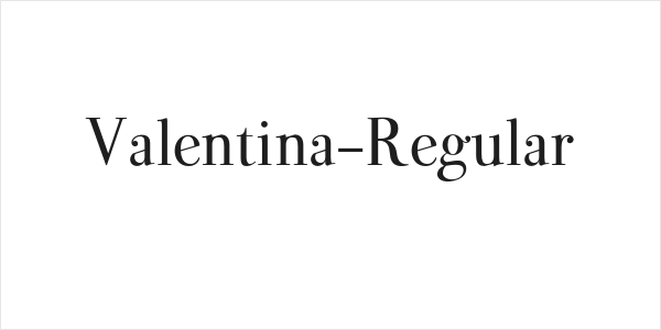 Valentina-Regular Logo