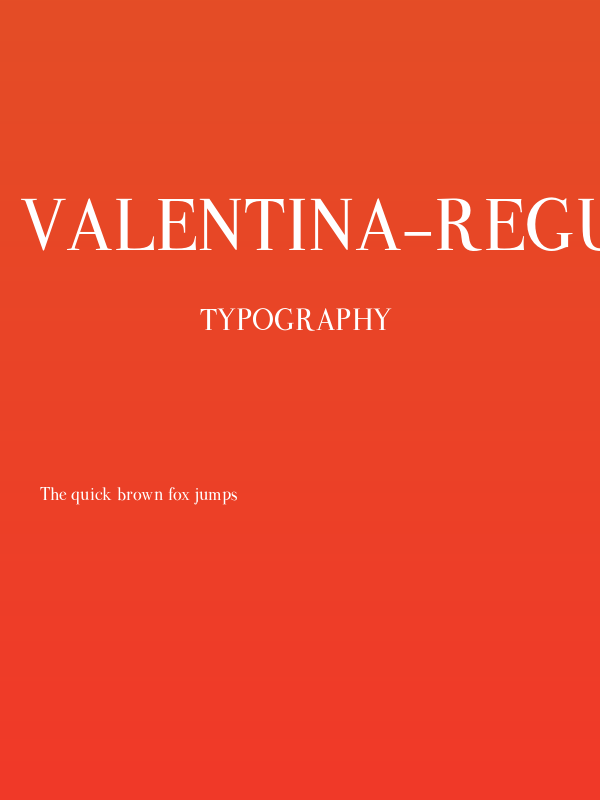 Valentina-Regular Poster