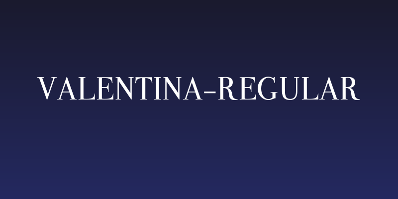 Valentina-Regular Social Header