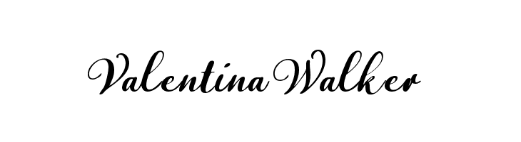 Valentina Walker  Free Fonts Download