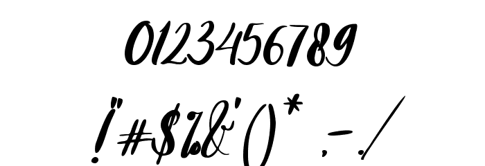 Valentina Walker Font OTHER CHARS