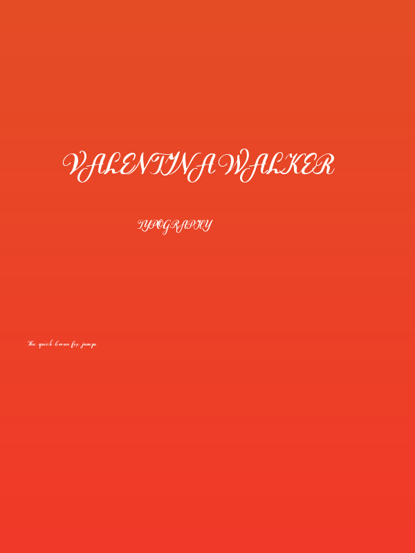 Valentina Walker Poster