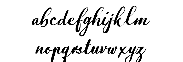 Valentina Walker Font LOWERCASE