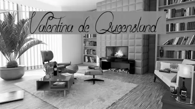 Valentina de Queensland Font examples