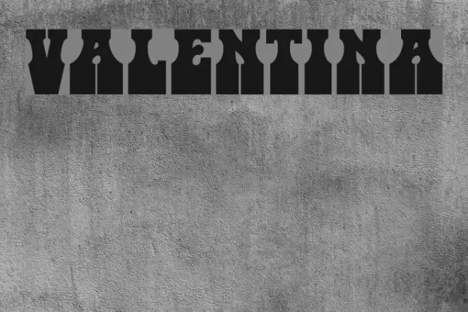 Valentina Font examples