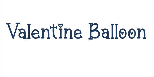 Valentine Balloon Logo