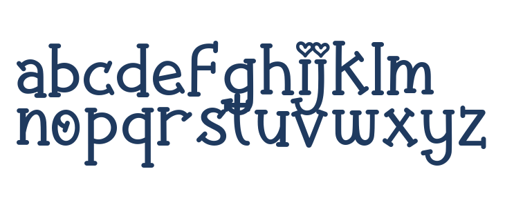 Valentine Balloon Lowercase