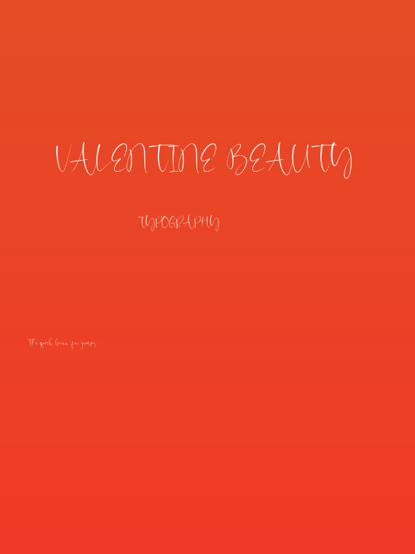 Valentine Beauty Poster