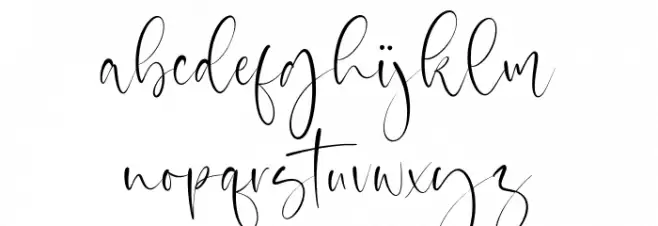 Valentine Beauty Schriftart Kleinbuchstaben