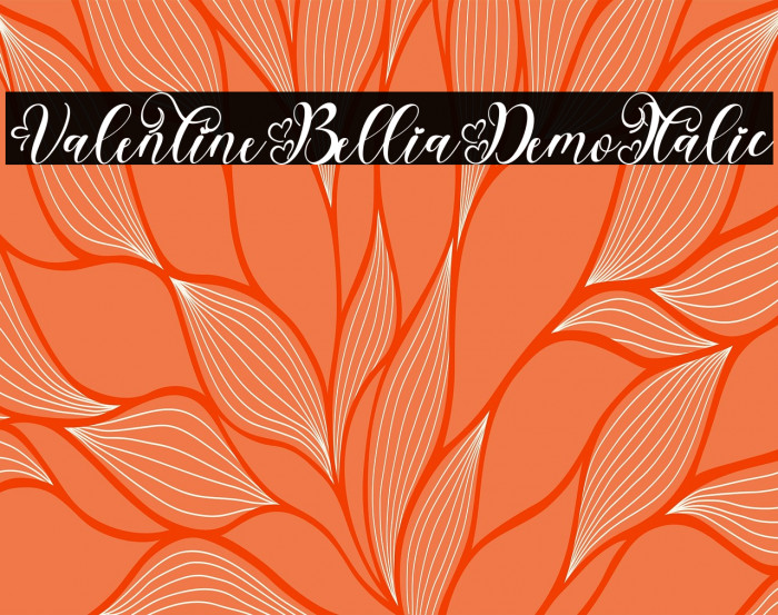 Valentine Bellia Demo Italic Example 1
