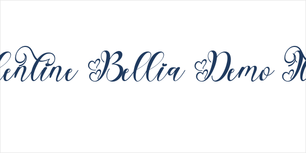 Valentine Bellia Demo Italic Logo