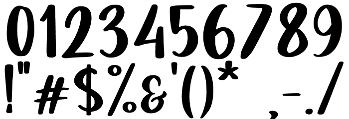 Valentine Blooms Demo Font OTHER CHARS