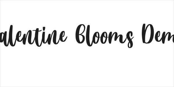 Valentine Blooms Demo Logo